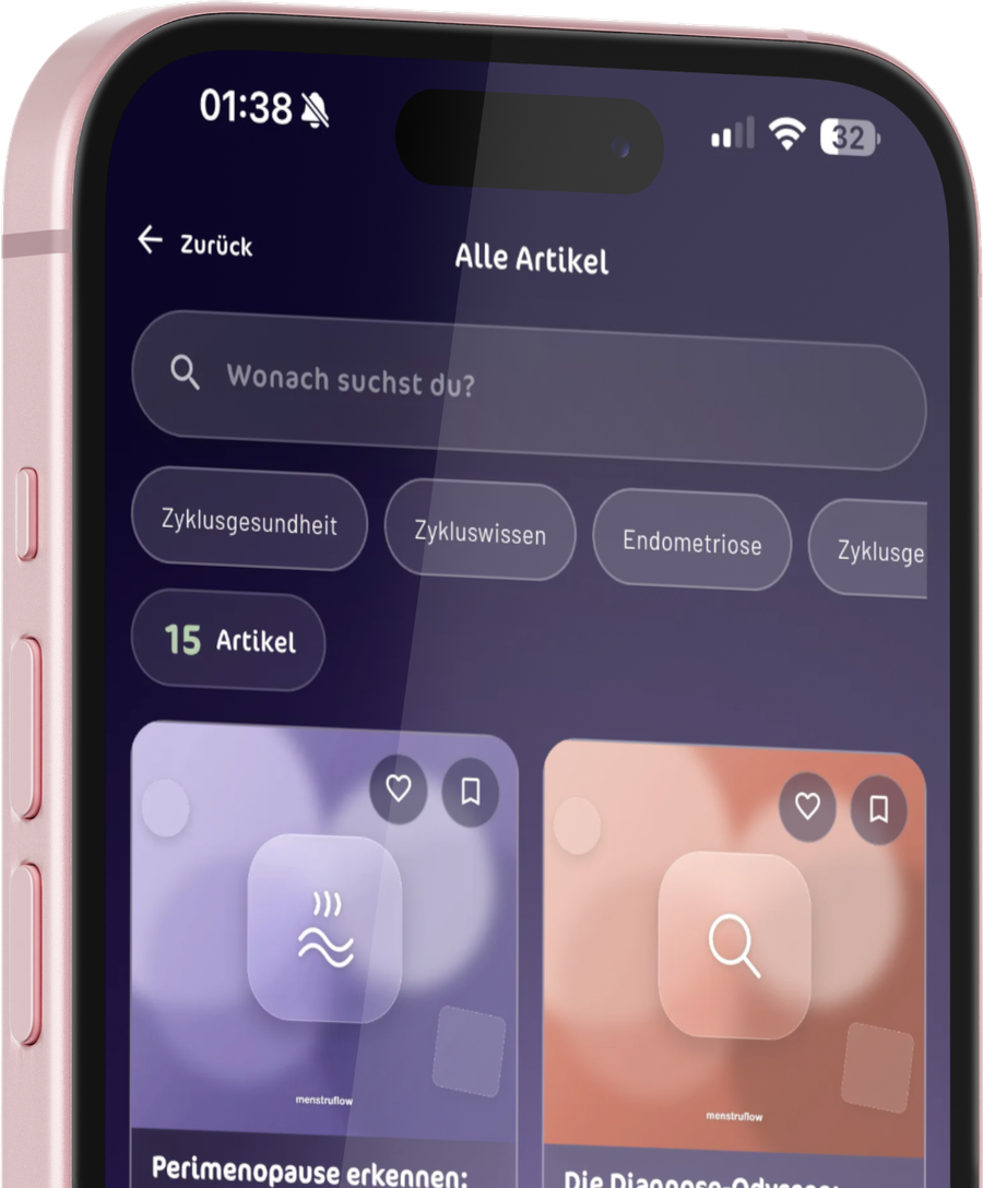 Zykluswissen Ratgeber als App auf dem Smartphone